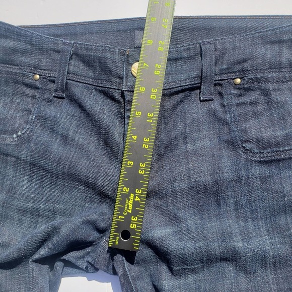 Jeans Wide Leg Dark Wash Low Waist Birkin Stretch Embroidered COH 28 - Picture 10 of 16